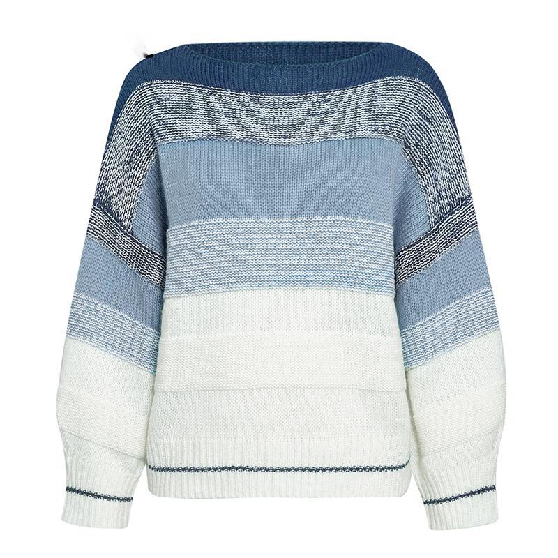 Striped gradient sweater